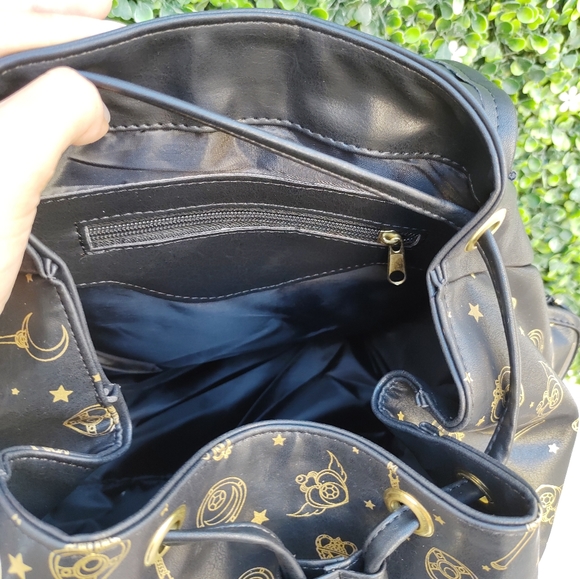 NEW gold and black Sailor Moon anime backpack bag - Picture 2 of 8